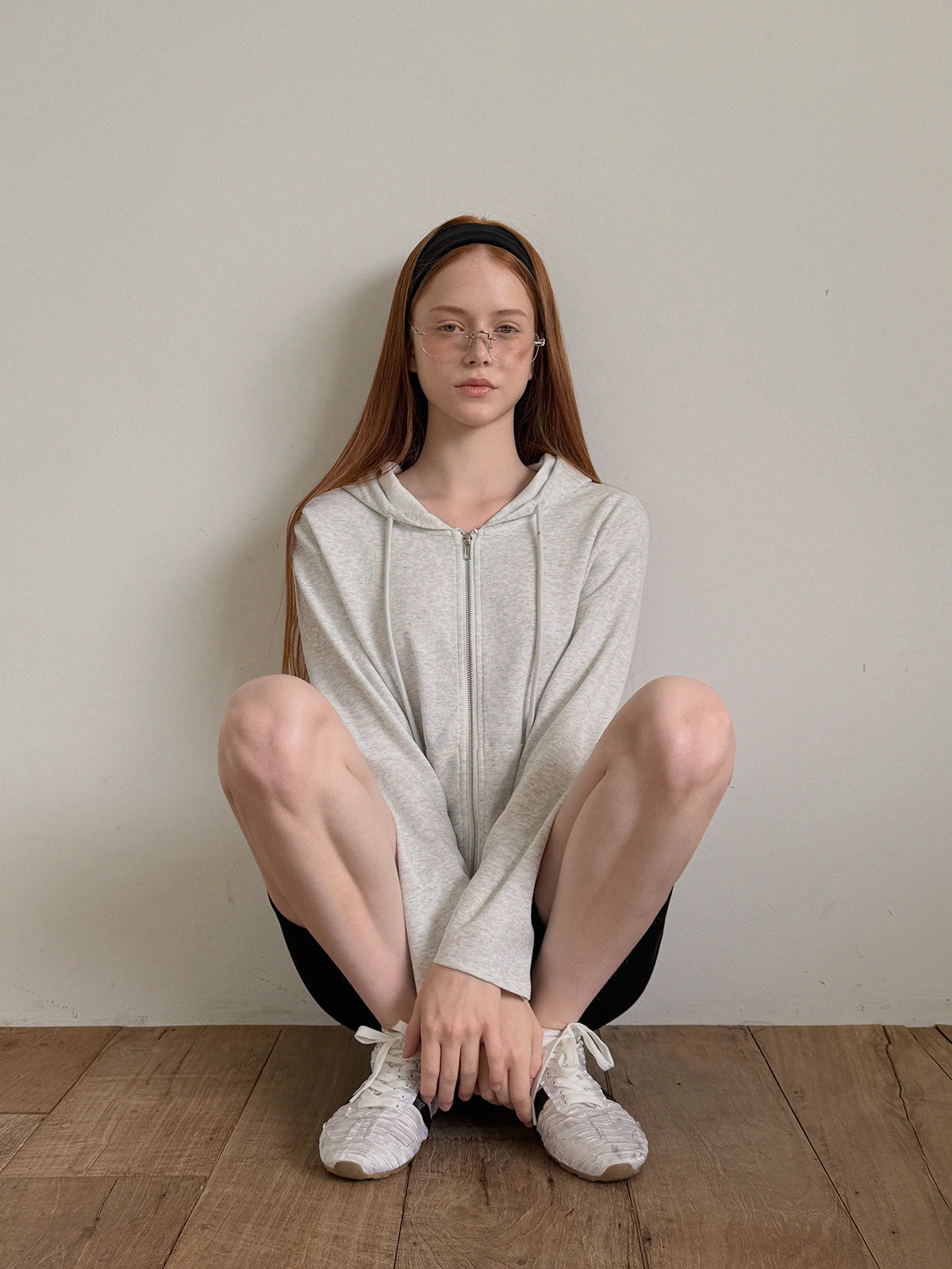 【TWEE】Baeky Round Hood Zip-Up-2
