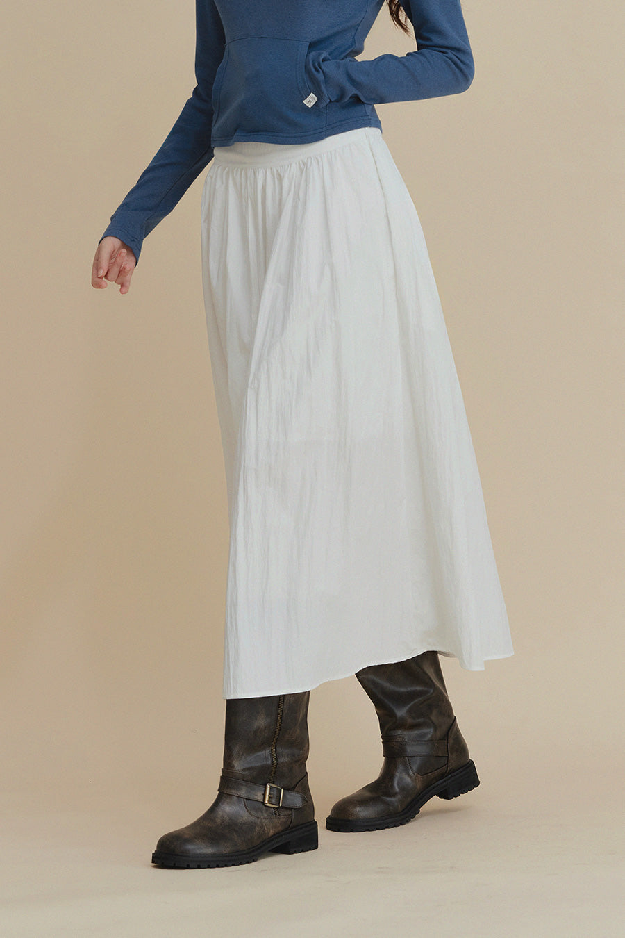 Pelle String Long Skirt-2