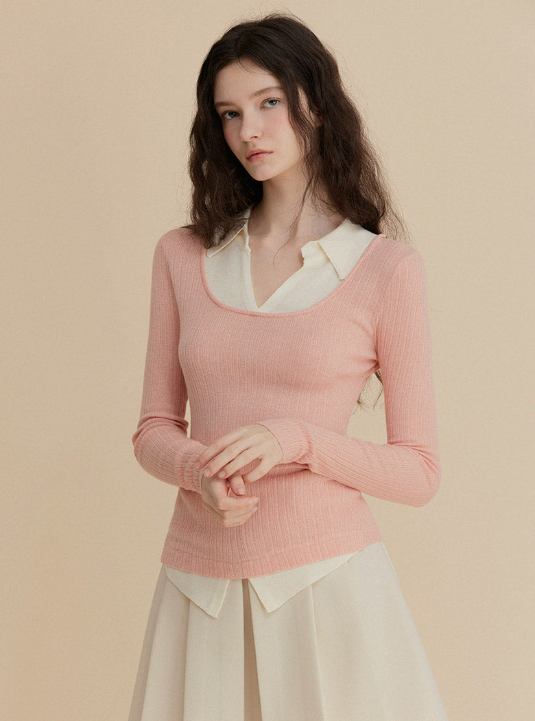 Bellot Two-Tone Layered Knit