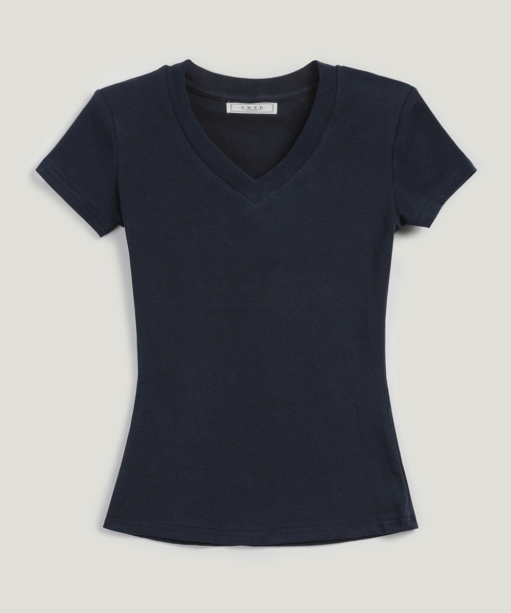 Yuri Pad V-Neck Short Sleeve T-Shirt