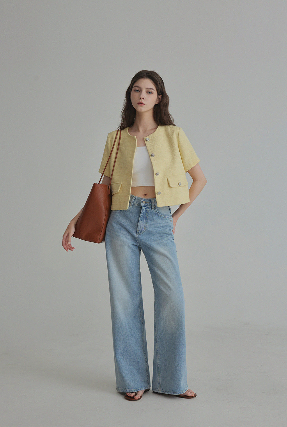 [TWEE] Hermi Tweed Short Sleeve Jacket-7
