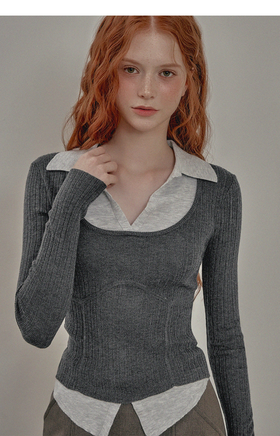 Bellot Two-Tone Layered Knit