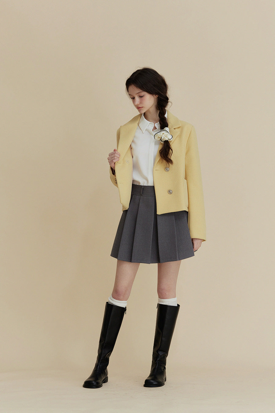 Jane Big Cara Solid Hidden Blouse Shirt