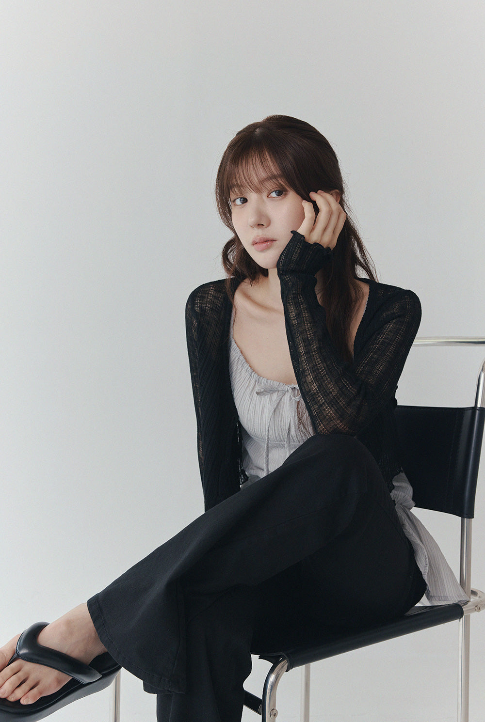 Mollin Summer Sheer Long-Sleeve Cardigan