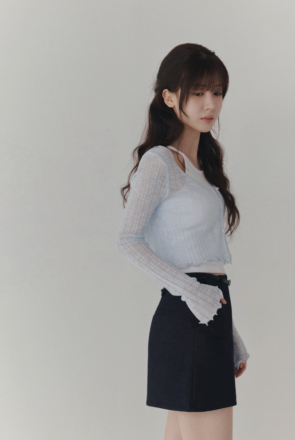 Mollin Summer Sheer Long-Sleeve Cardigan