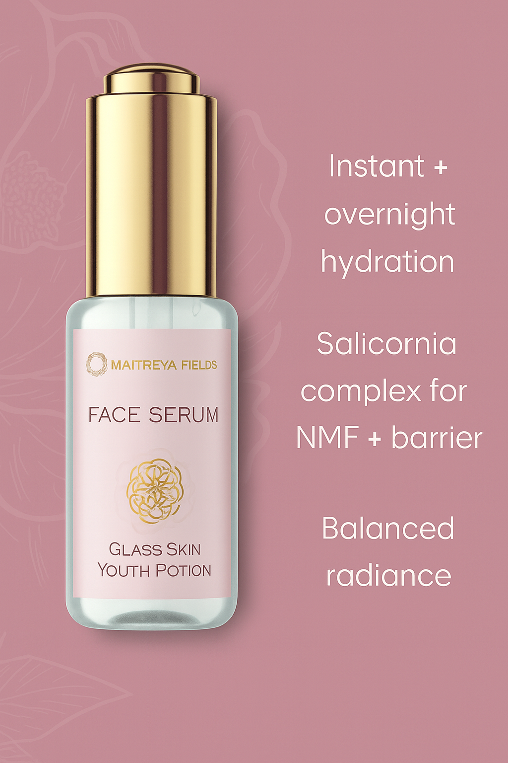 Intense Hydration Face Serum - Glass Skin Youth Potion | 집중 보습 페이스 세럼 – 글라스 스킨 유스 포션