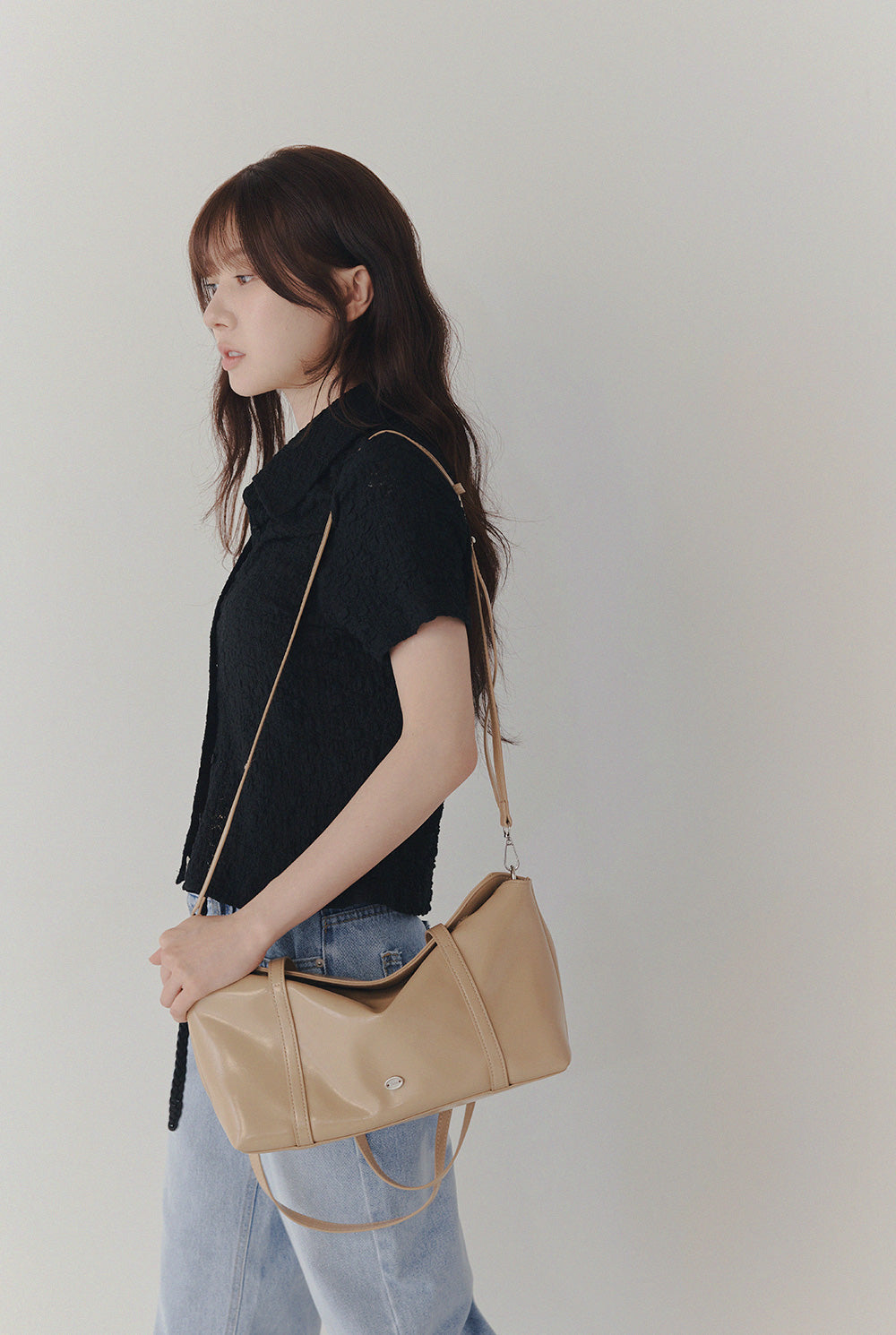 Billet Flower Lace Collar Blouse