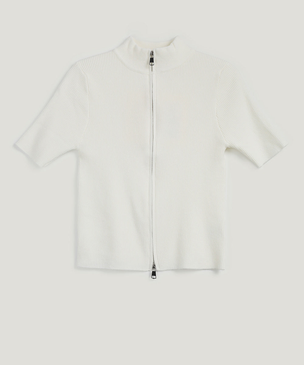 Tonb Two-Way Zipper Knit Zip-Up
