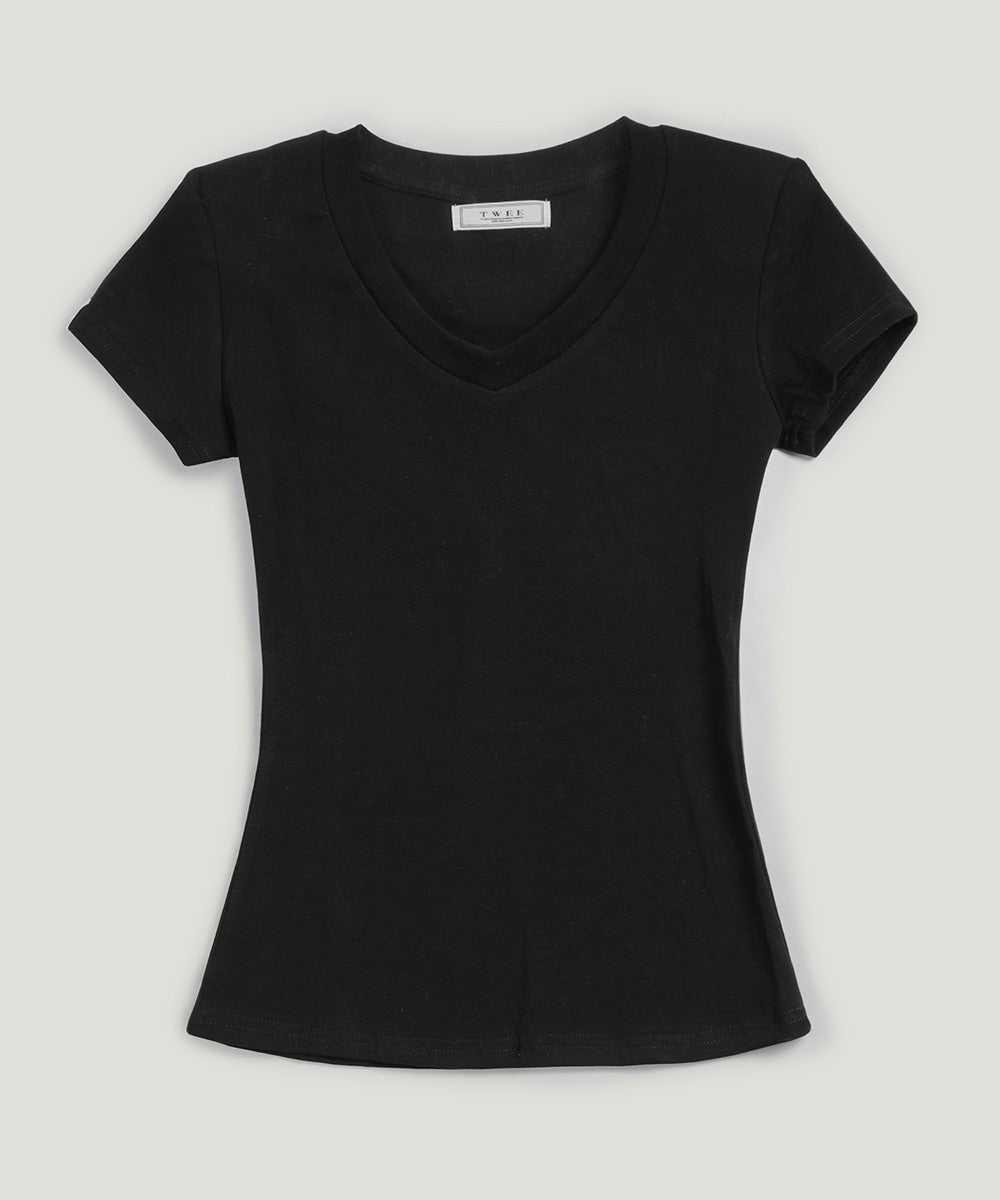 Yuri Pad V-Neck Short Sleeve T-Shirt