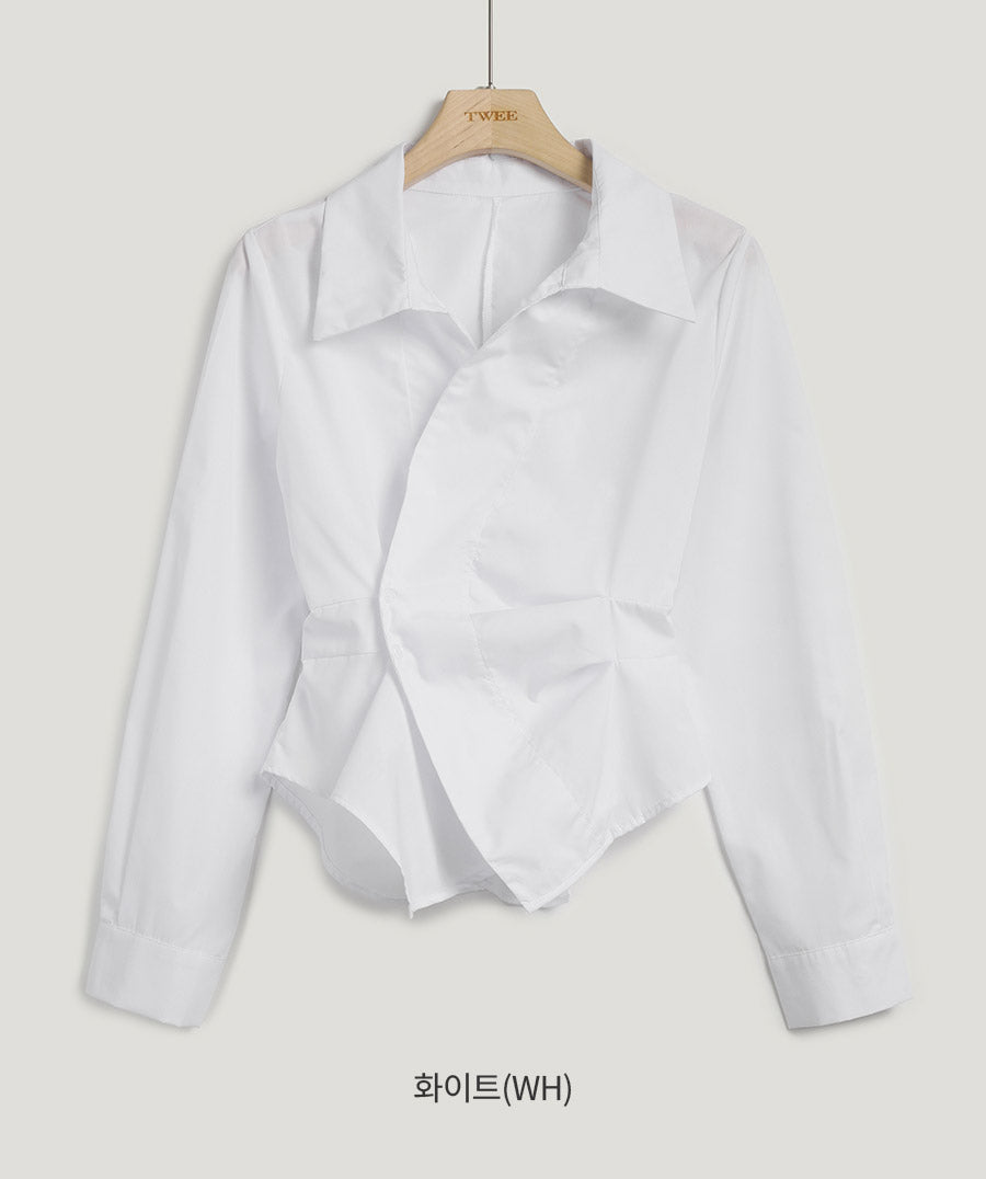 Chatie Wrap Asymmetric Shirt
