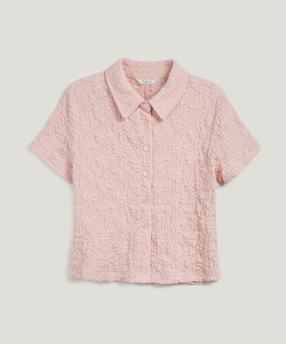 Billet Flower Lace Collar Blouse